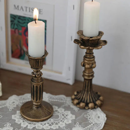 Retro Resin Candle Holder Sconce