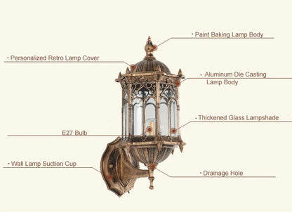 Retro Waterproof E27 Wall Lamp