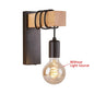 Retro Wood Industrial LED Wall Lamp