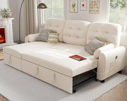 Reversible Storage Sectional Sofa with USB