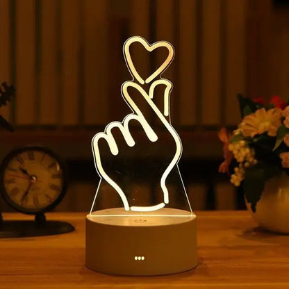 Romantic 3D Acrylic LED Night Light