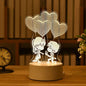 Romantic 3D Acrylic LED Night Light