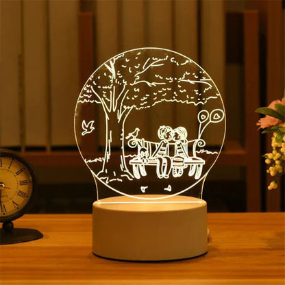 Romantic 3D Acrylic LED Night Light