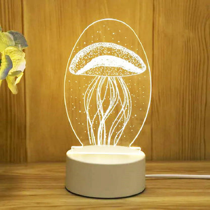 Romantic 3D Acrylic LED Night Light