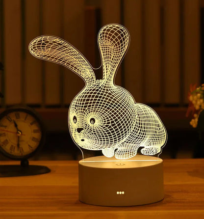 Romantic 3D Acrylic LED Night Light