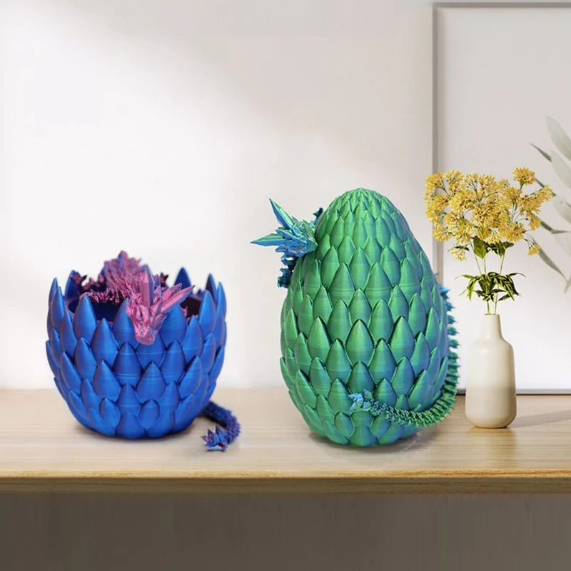 Rotatable 3D Printed Dragon Egg Decor