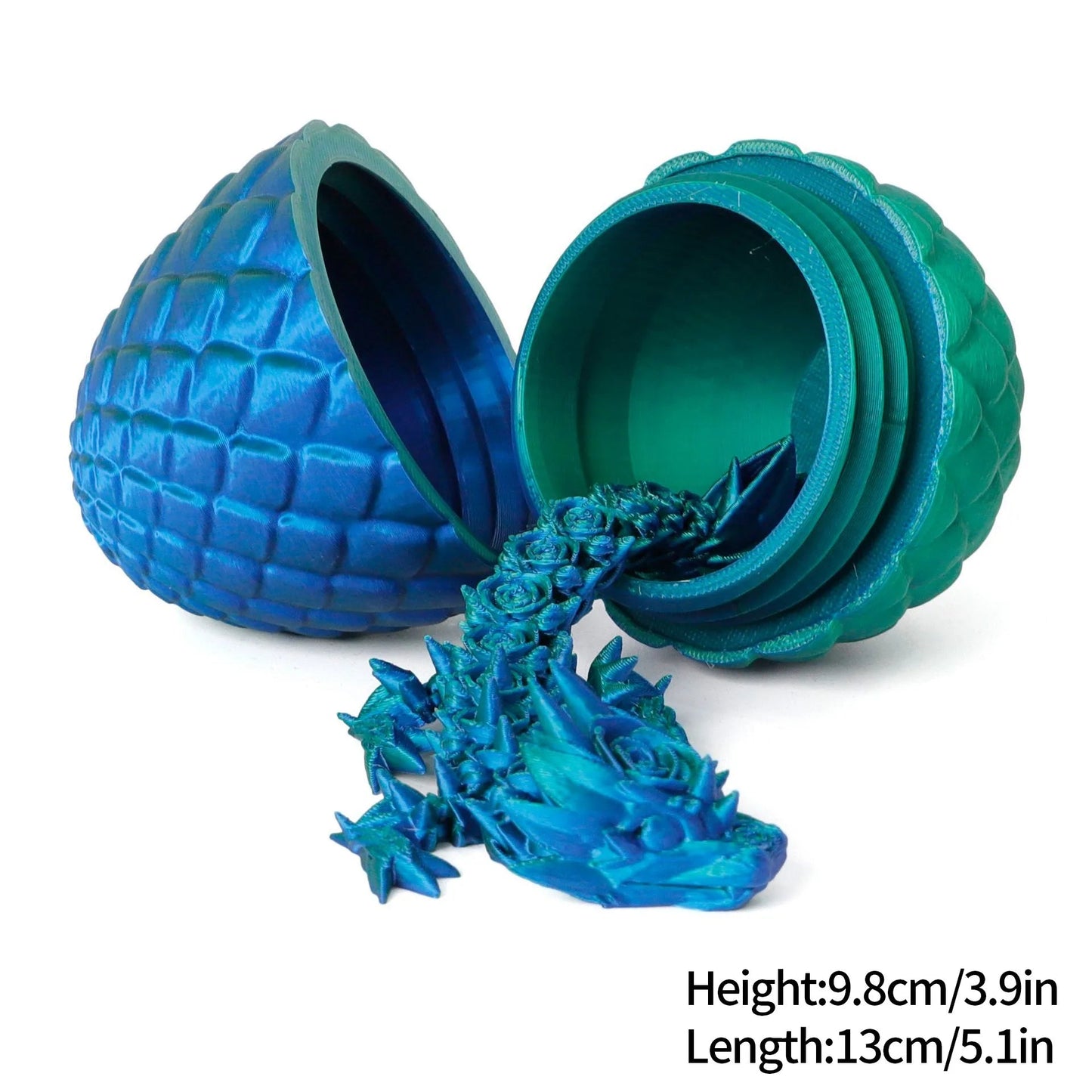 Rotatable 3D Printed Dragon Egg Decor