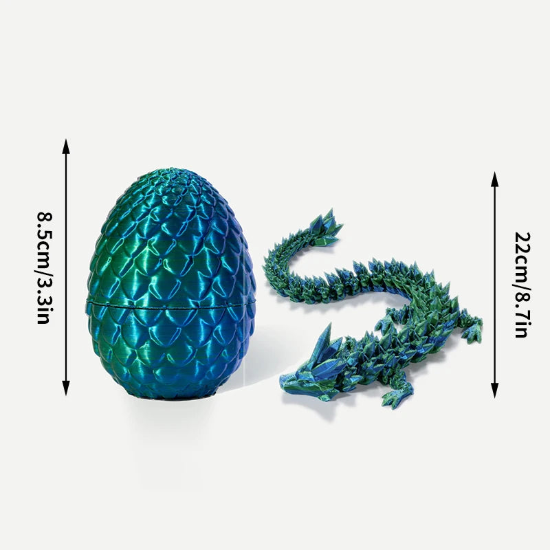 Rotatable 3D Printed Dragon Egg Decor