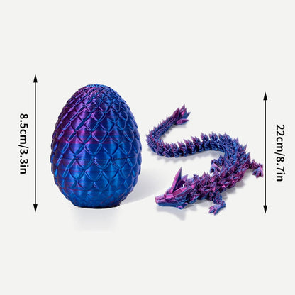 Rotatable 3D Printed Dragon Egg Decor