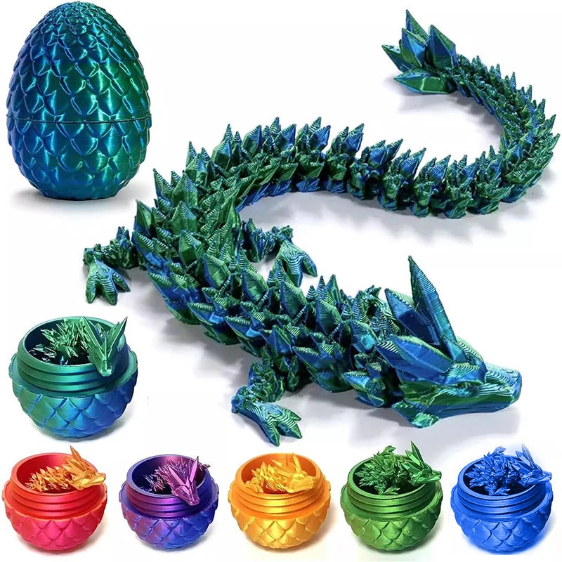 Rotatable 3D Printed Dragon Egg Decor