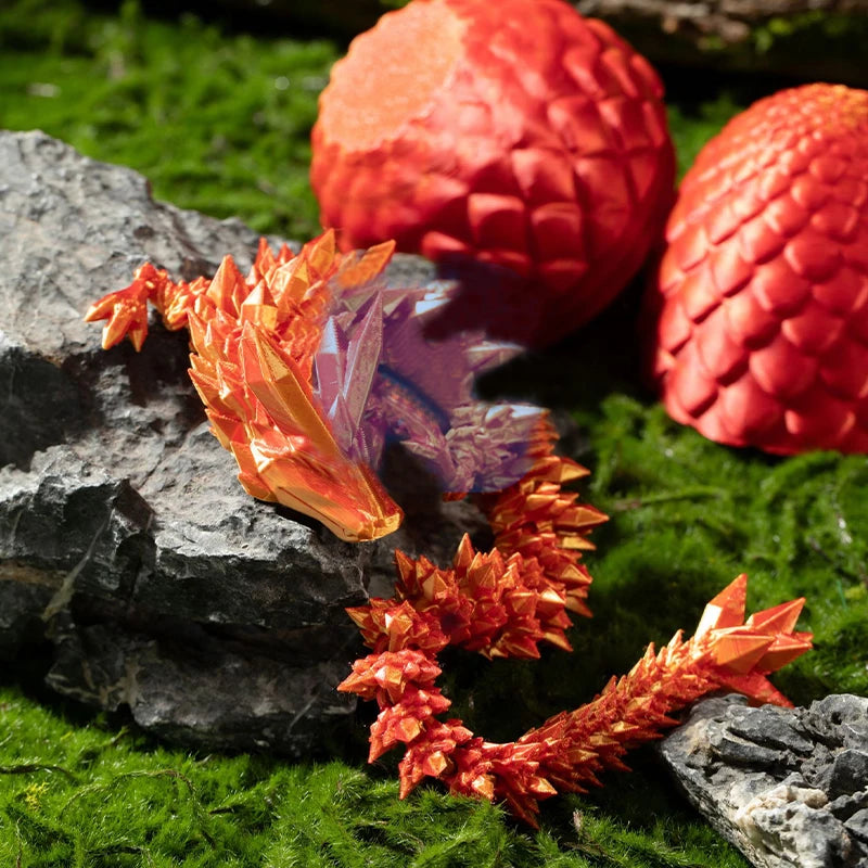 Rotatable 3D Printed Dragon Egg Decor