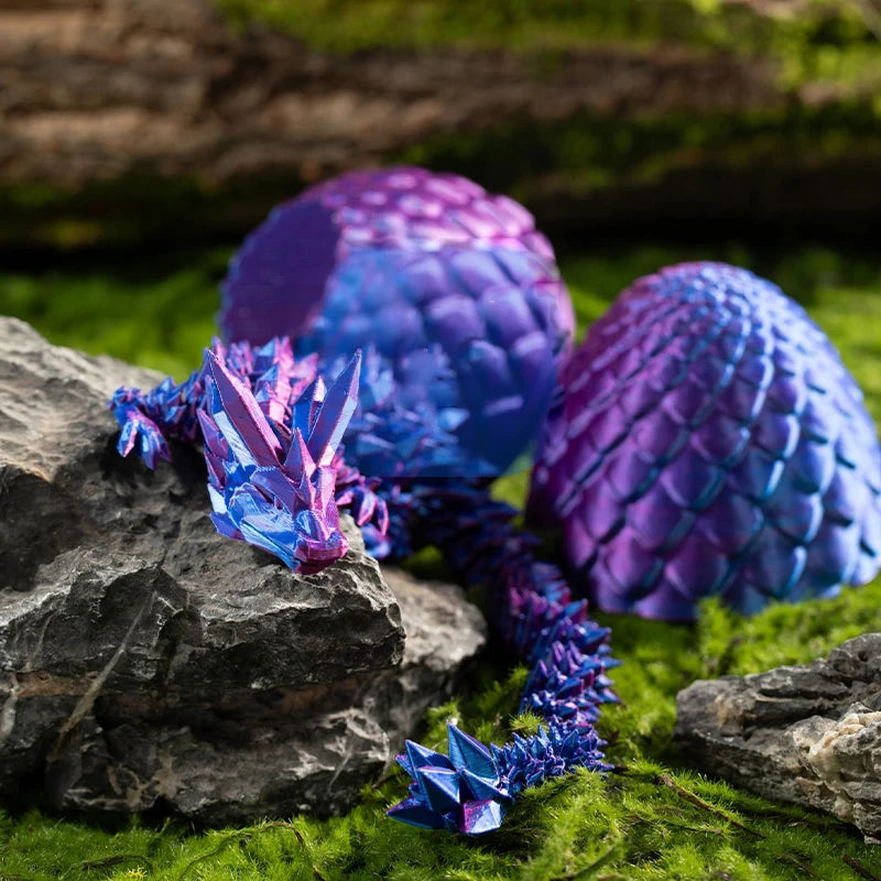 Rotatable 3D Printed Dragon Egg Decor