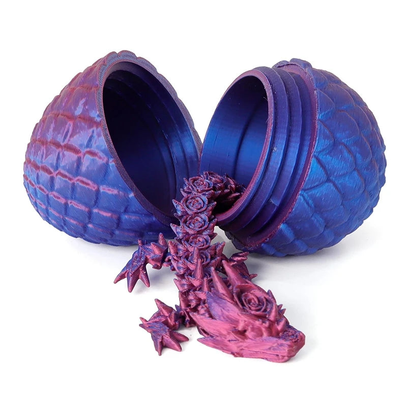 Rotatable 3D Printed Dragon Egg Decor