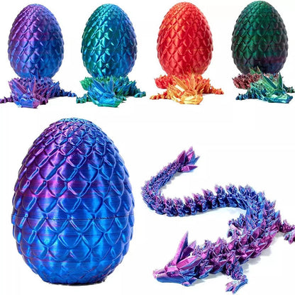 Rotatable 3D Printed Dragon Egg Decor