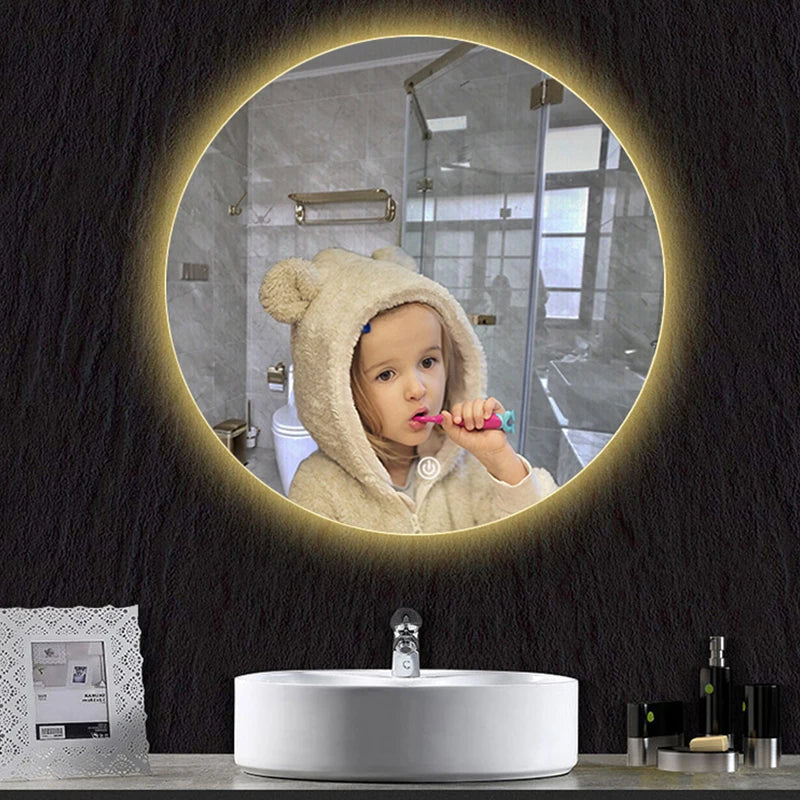 Round LED Defogging Mirror 40/50/60CM