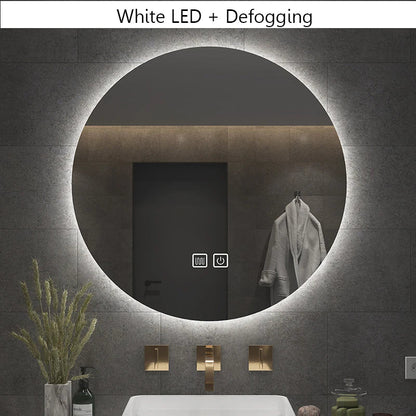 Round LED Defogging Mirror 40/50/60CM