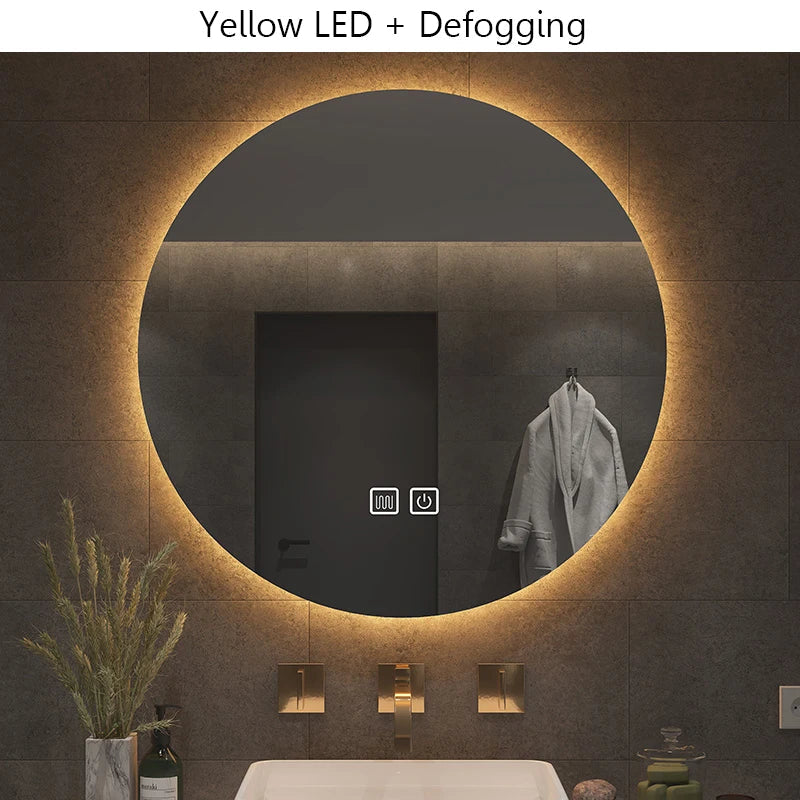 Round LED Defogging Mirror 40/50/60CM