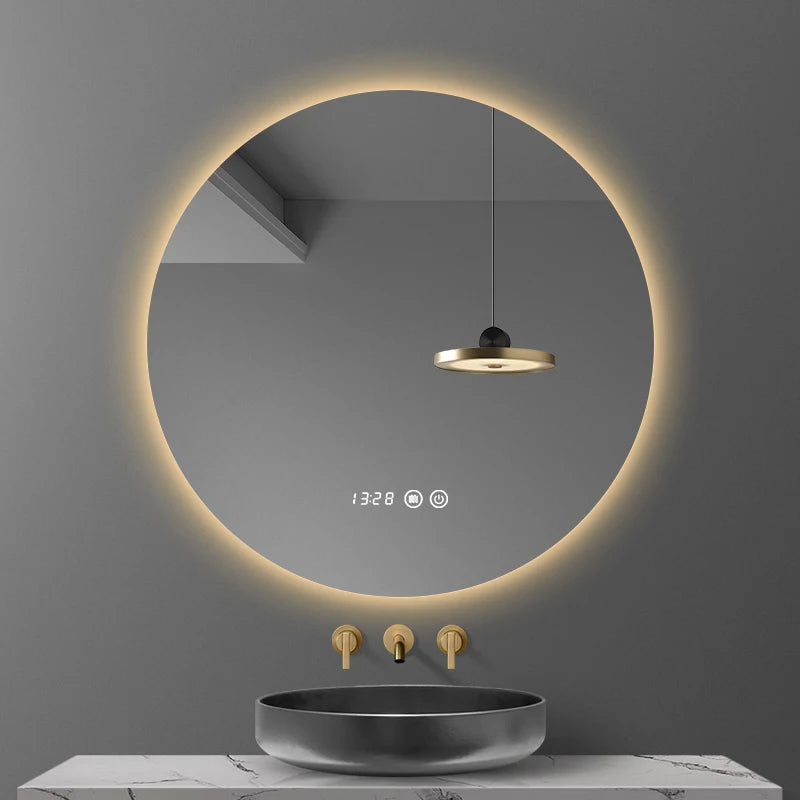 Round LED Defogging Mirror 40/50/60CM