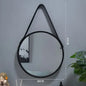 Round Wooden Border Vanity Mirror