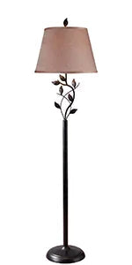 Rustic Bronze Overhang Floor Lamp