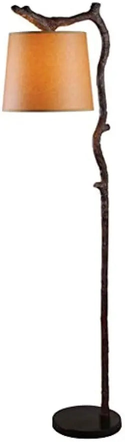 Rustic Bronze Overhang Floor Lamp