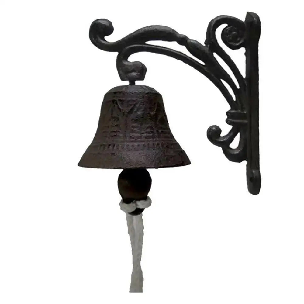 Rustic Cast Iron Wall-Mounted Bell