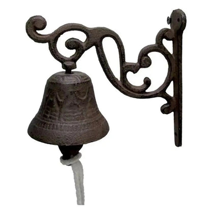 Rustic Cast Iron Wall-Mounted Bell