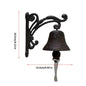 Rustic Cast Iron Wall-Mounted Bell