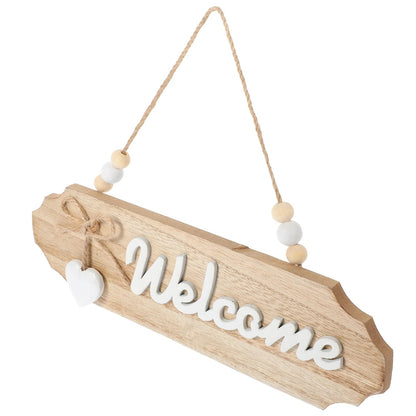 Rustic Double-Sided Wooden Welcome Sign