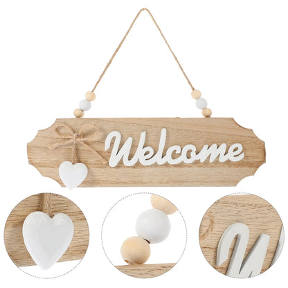 Rustic Double-Sided Wooden Welcome Sign