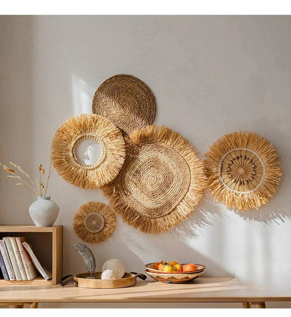 Rustic Handmade Grass Wall Decor