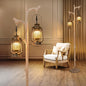 Rustic Industrial Farmhouse Floor Lamp