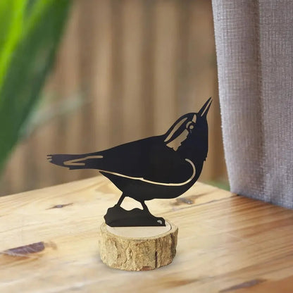 Rustic Metal Bird Silhouette Decor