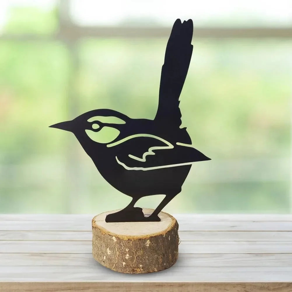 Rustic Metal Bird Silhouette Decor