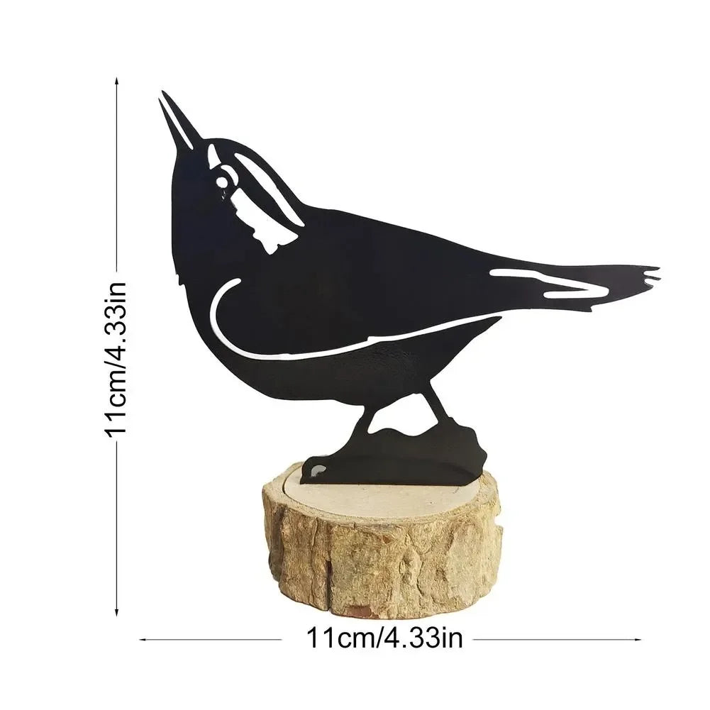 Rustic Metal Bird Silhouette Decor