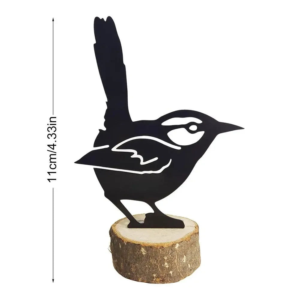 Rustic Metal Bird Silhouette Decor