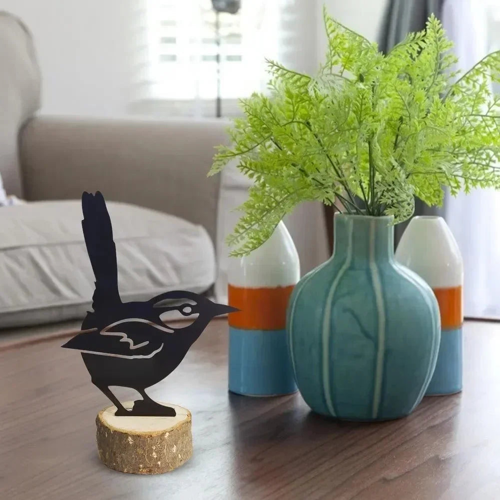 Rustic Metal Bird Silhouette Decor