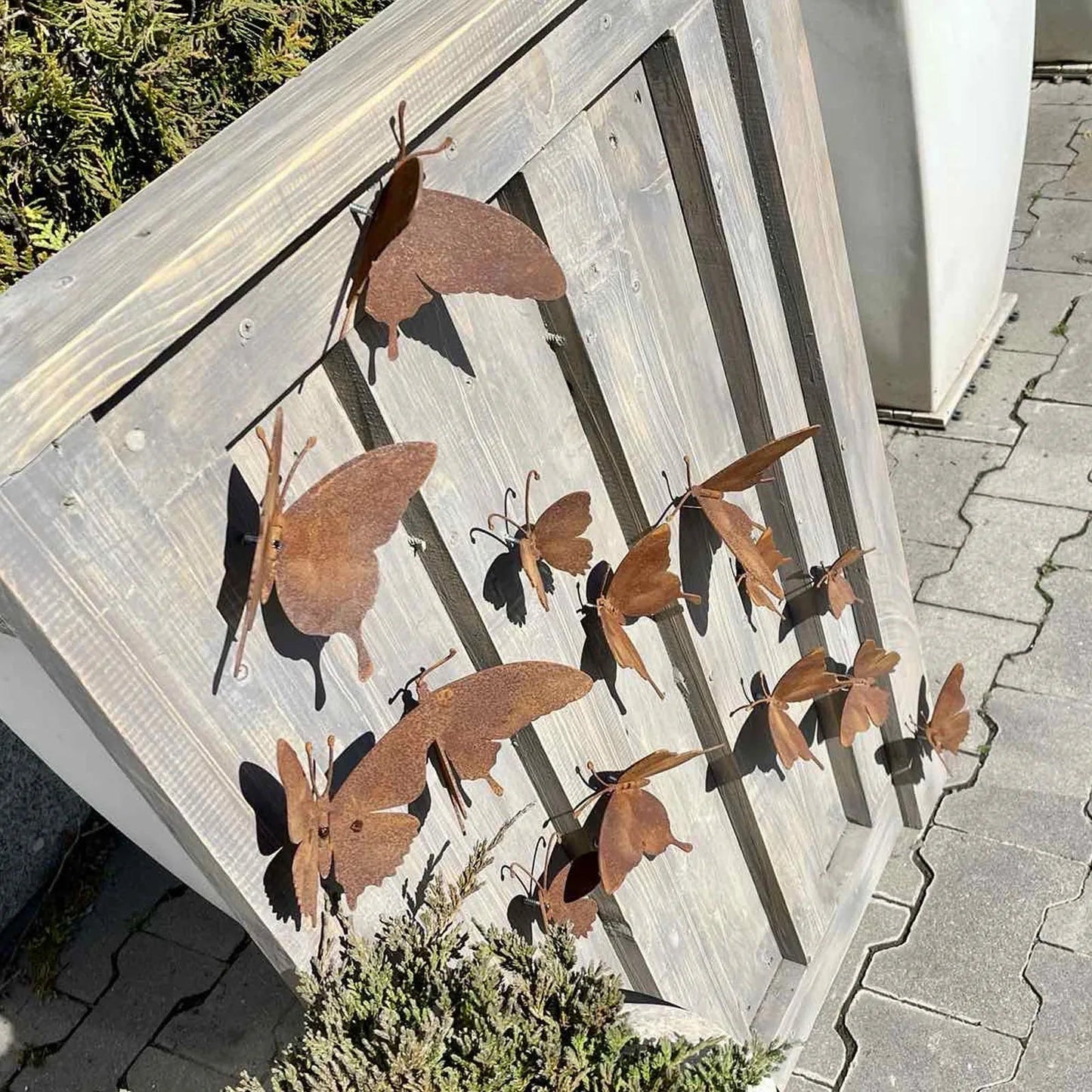 Rustic Metal Butterfly Wall Decor