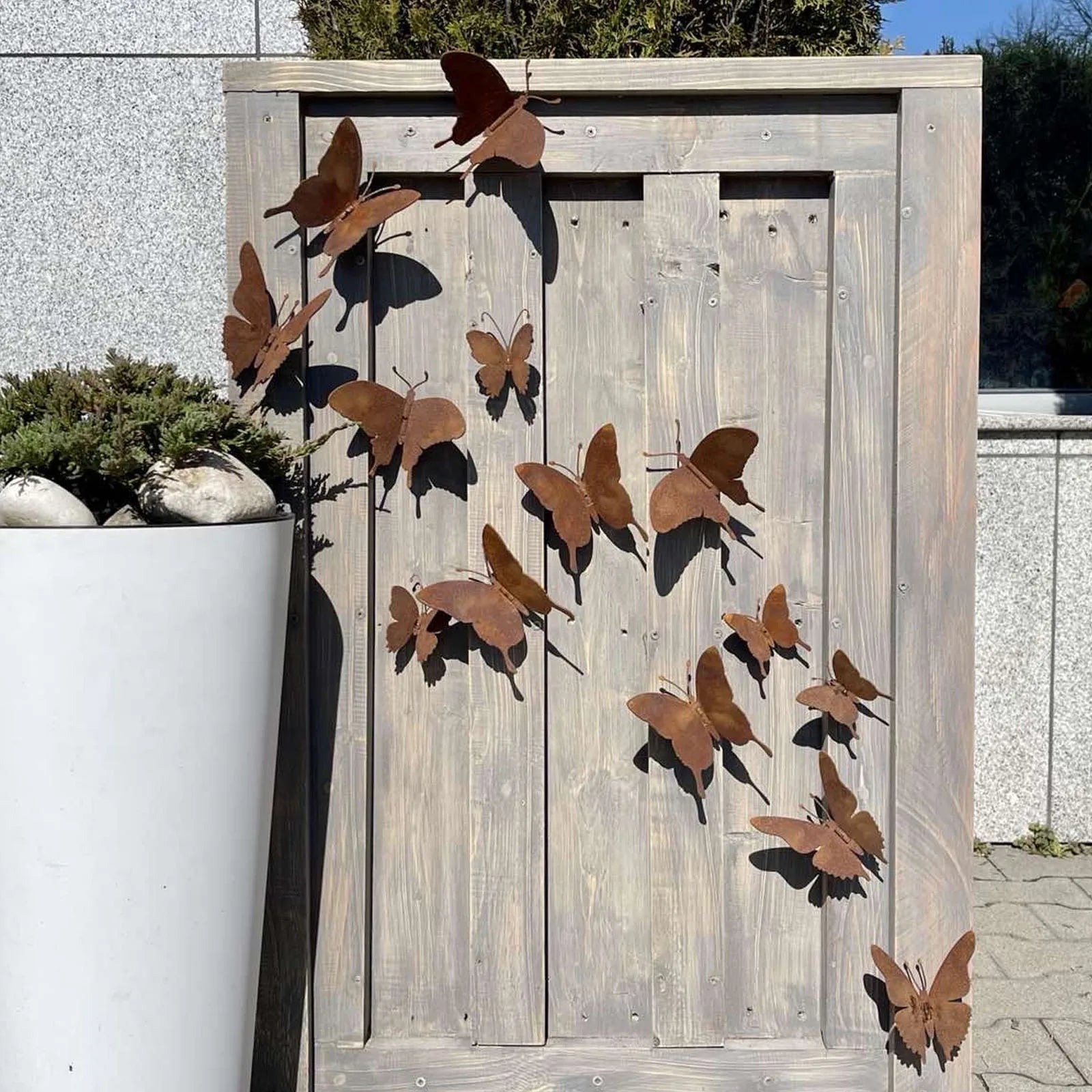 Rustic Metal Butterfly Wall Decor