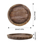 Rustic Wooden Candle Holder Set