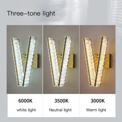 DecorBites™ Crystal Wall Lamp: Elegant Lighting for Home, Hotel, or Office Decor