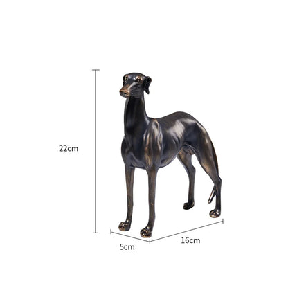DecorBites™ Greyhound Dog Figurine Resin Home Decor Handicrafts