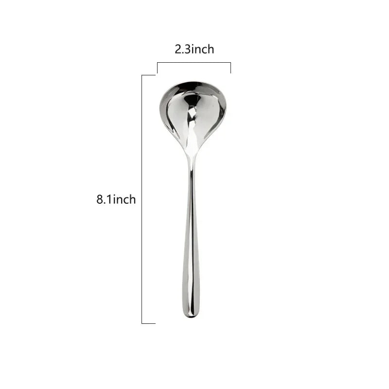 Cucharón pequeño para salsa DecorBites™ de acero inoxidable 304 - 21 cm/8,1 pulgadas | Apto para lavavajillas