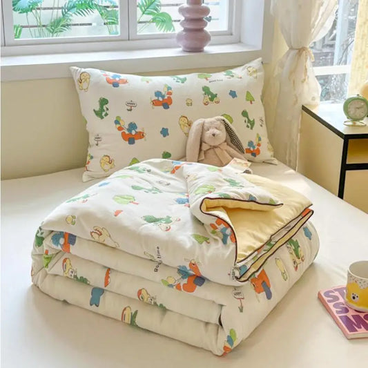 DecorBites™ Cartoon Printed Summer Lightweight Cooling Blanket for Kids and Students.