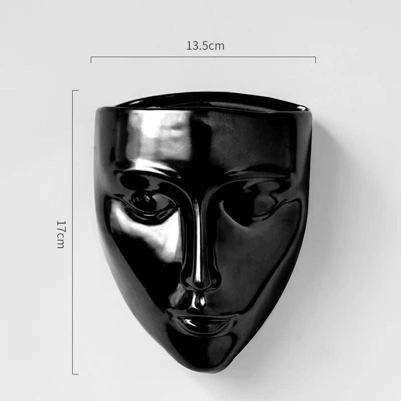 DecorBites™ Ceramic Wall-mounted Vase for Plant Pots and Flower Arrangement