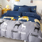 Decobites Lattice Plant Geometric Pattern Bedding Set with Sheet Pillows