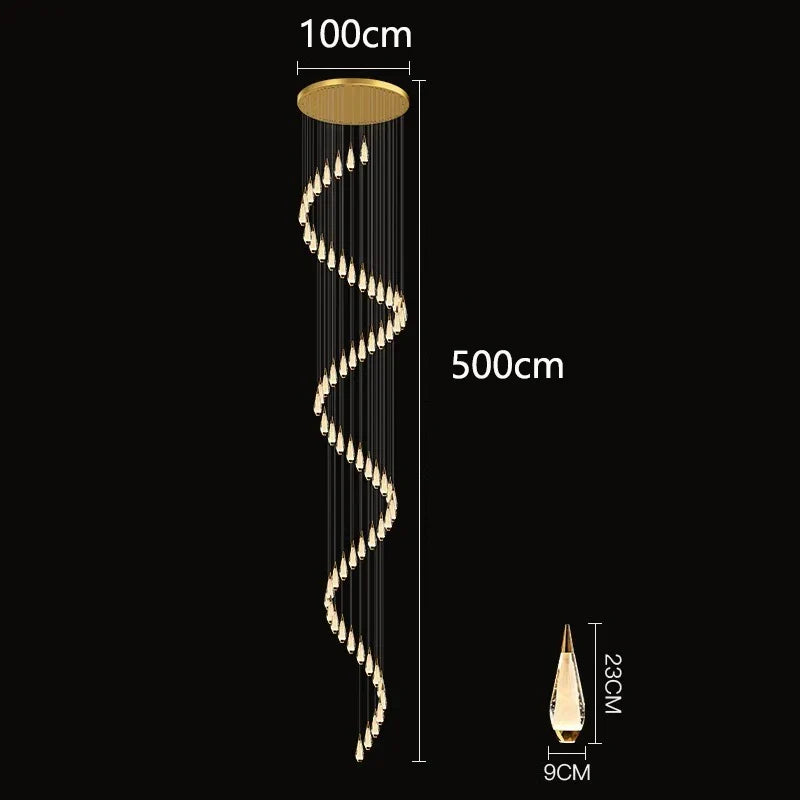 DecorBites™ LED Pendant Staircase Chandeliers for Living Room - Modern Indoor Lighting