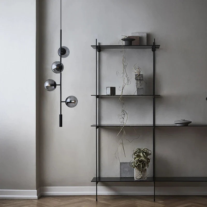 ثريا LED بتصميم كرة زجاجية من DecorBites™ للمطبخ العصري والبار والطابق العلوي