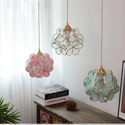 DecorBites™ Glass Copper LED Pendant Lamp | Nordic Modern Luxury Hanging Light