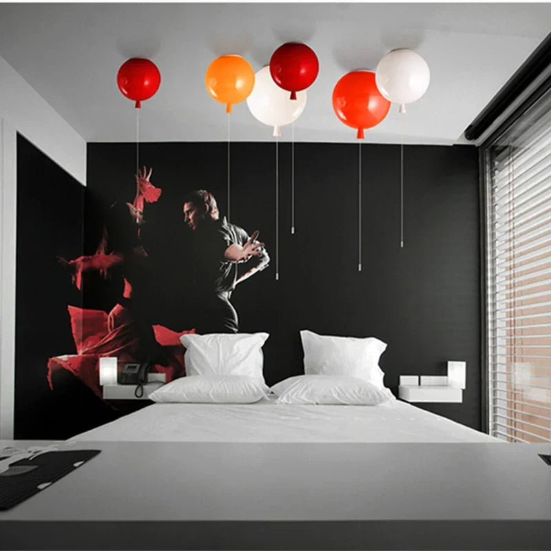 Kid-Friendly Balloon Ceiling Lamp